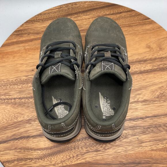 Red Wing Shoes Women Size 5 B Green Leather SD Safety Toe Work 2307 Sneakers - Picture 5 of 8